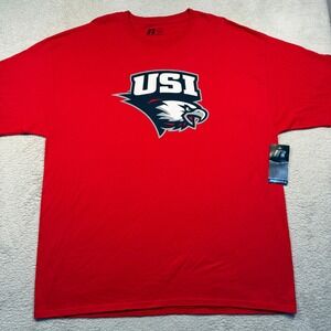 Russell Athletic USI T-Shirt Mens 2XL Red Southern Indiana Screaming Eagles NWT